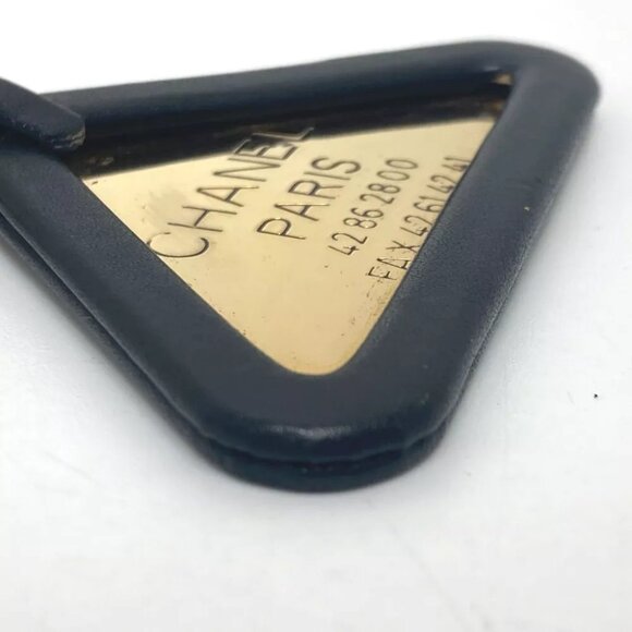 CHANEL 94P Triangular plate Charm key ring accessories, small items Key ring - Picture 7 of 12